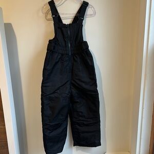 Black Snow Bib Overalls